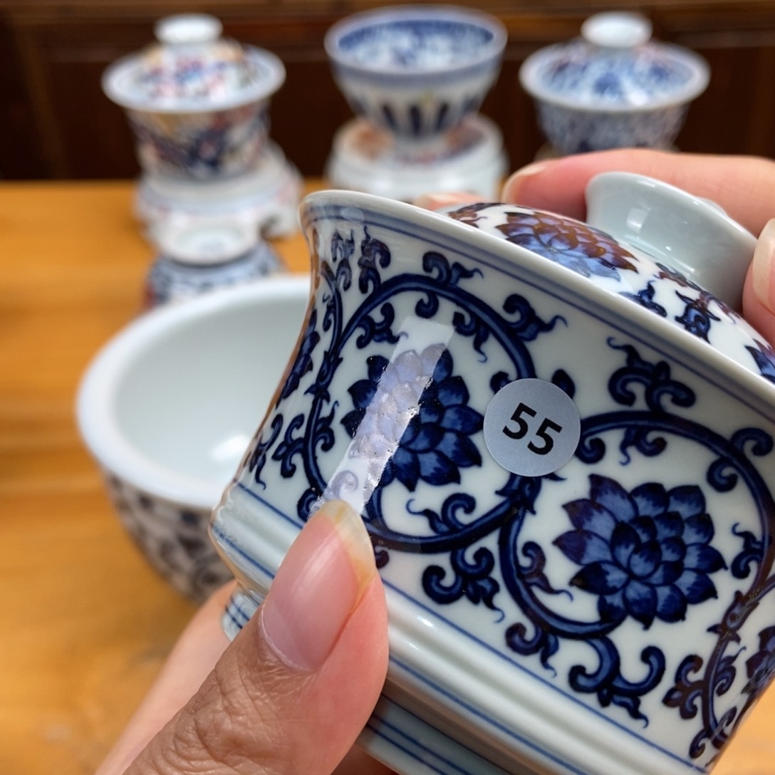 手绘现代茶具非古董