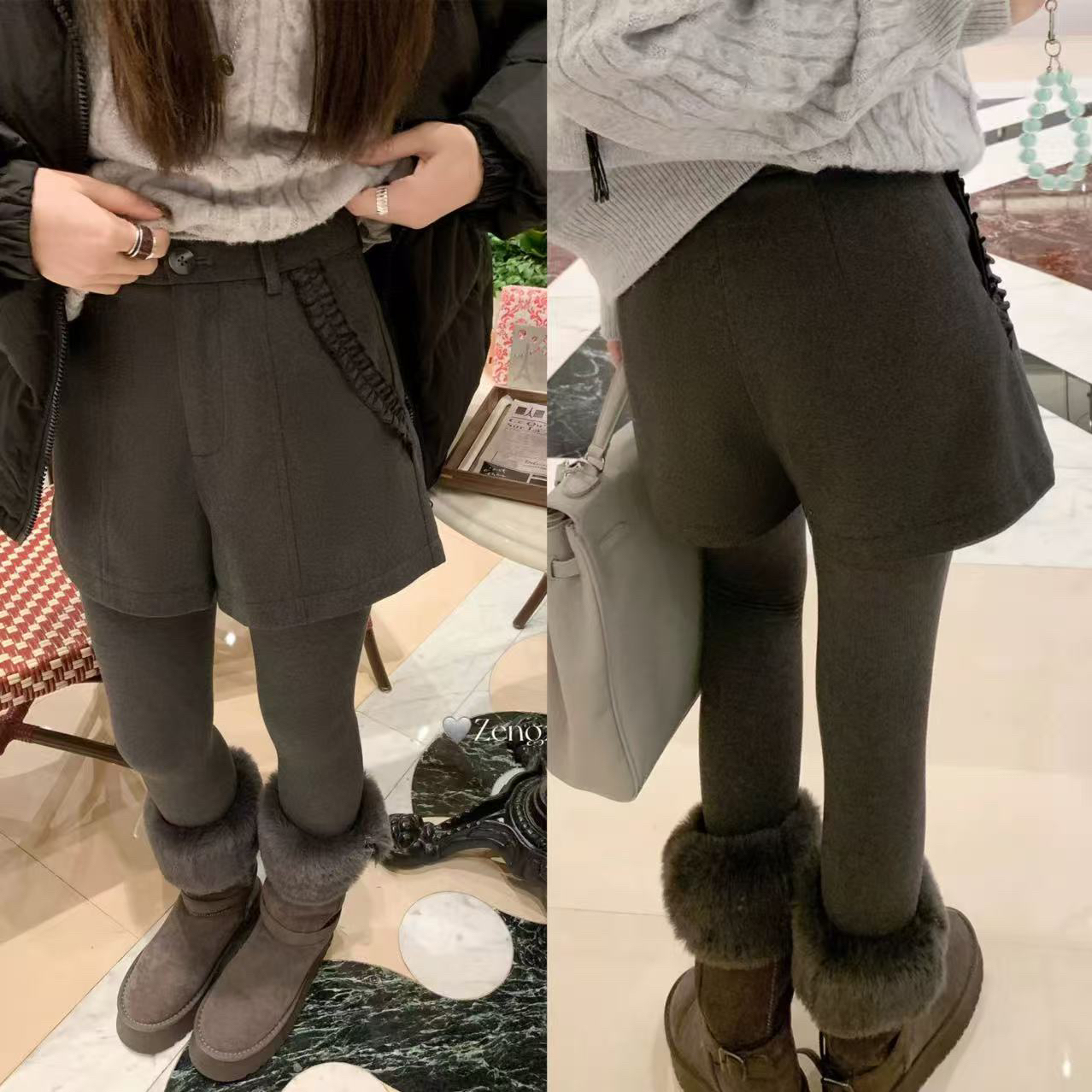 【红人馆】劳模花边短裤