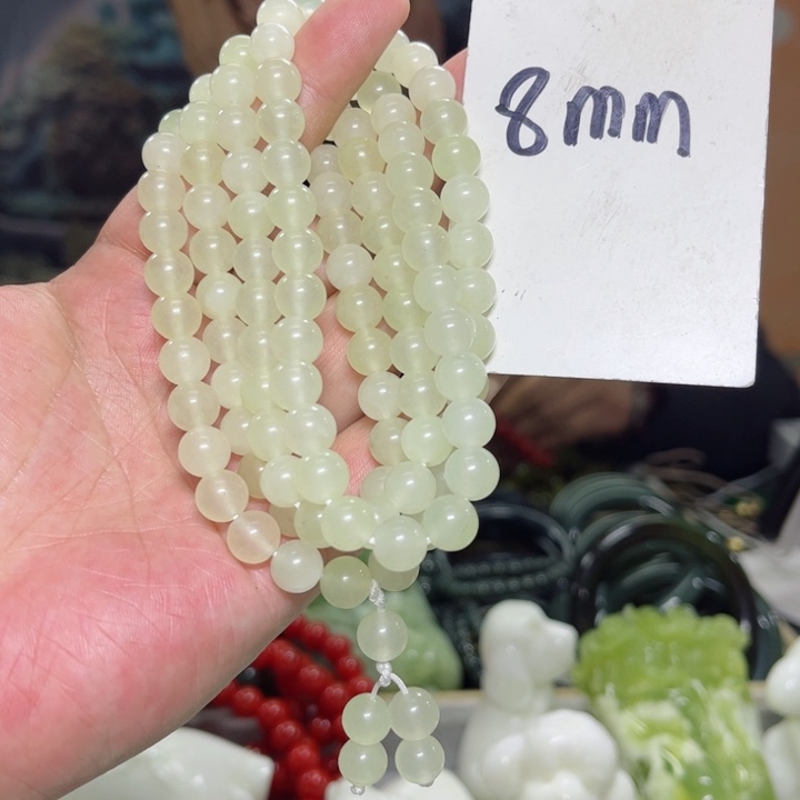 蛇纹石玉颈饰多样性发货未镶嵌