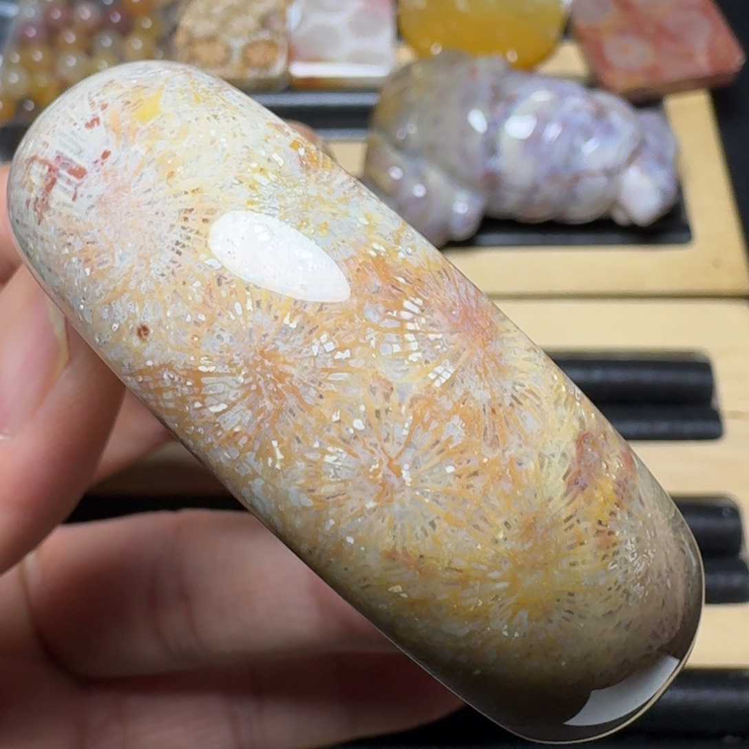 硅化玉纯天然色有机玉石未镶嵌55.5圈口