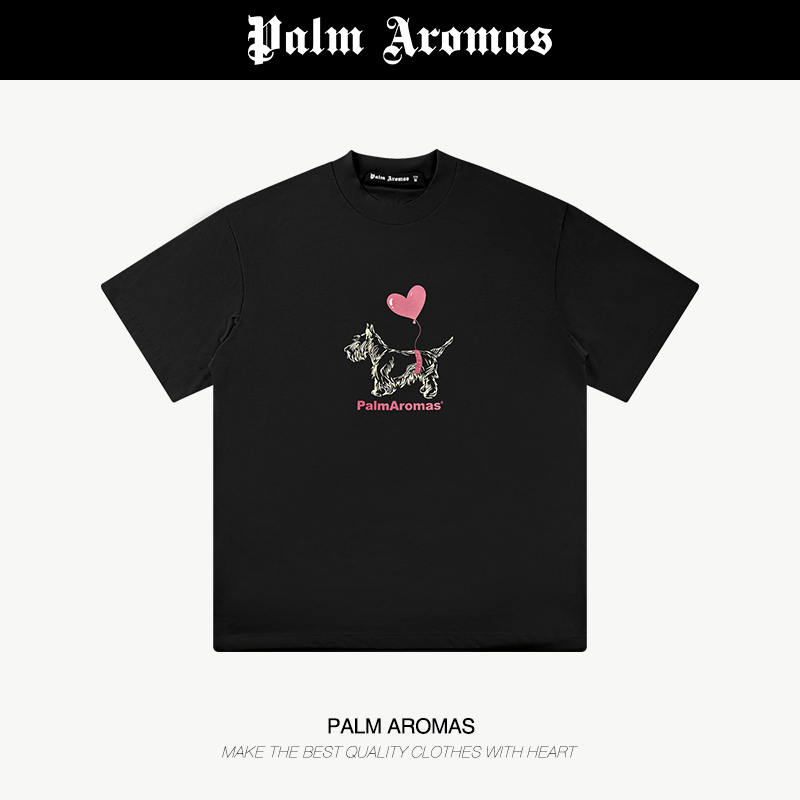 【清货】【气球雪纳瑞】270G重磅纯棉透气短袖紧密赛络纺男女同款