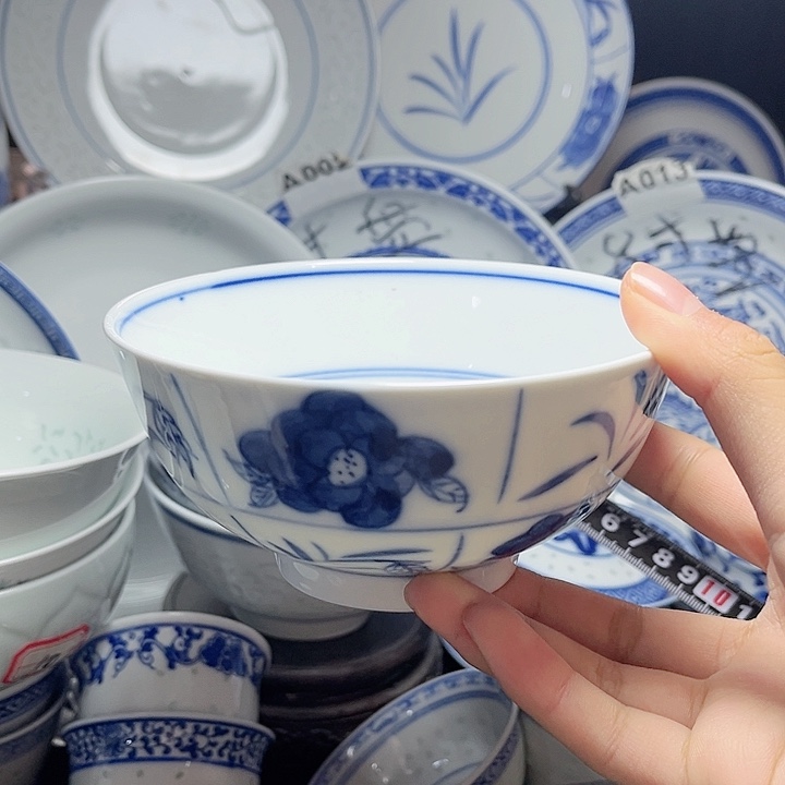 碗手绘木棉花五寸饭碗