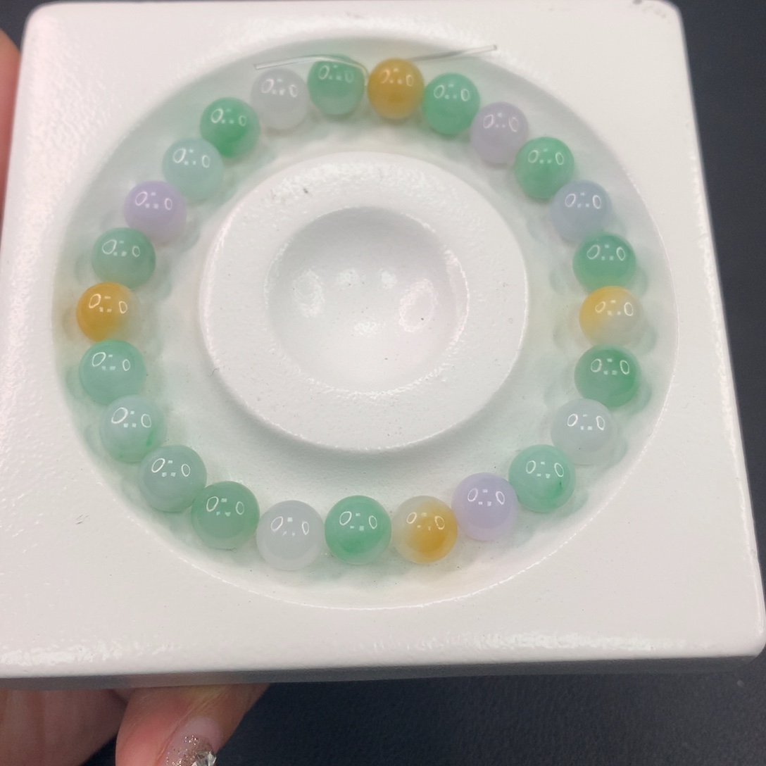 翡翠散珠翡翠散珠DIY手串多样性自发