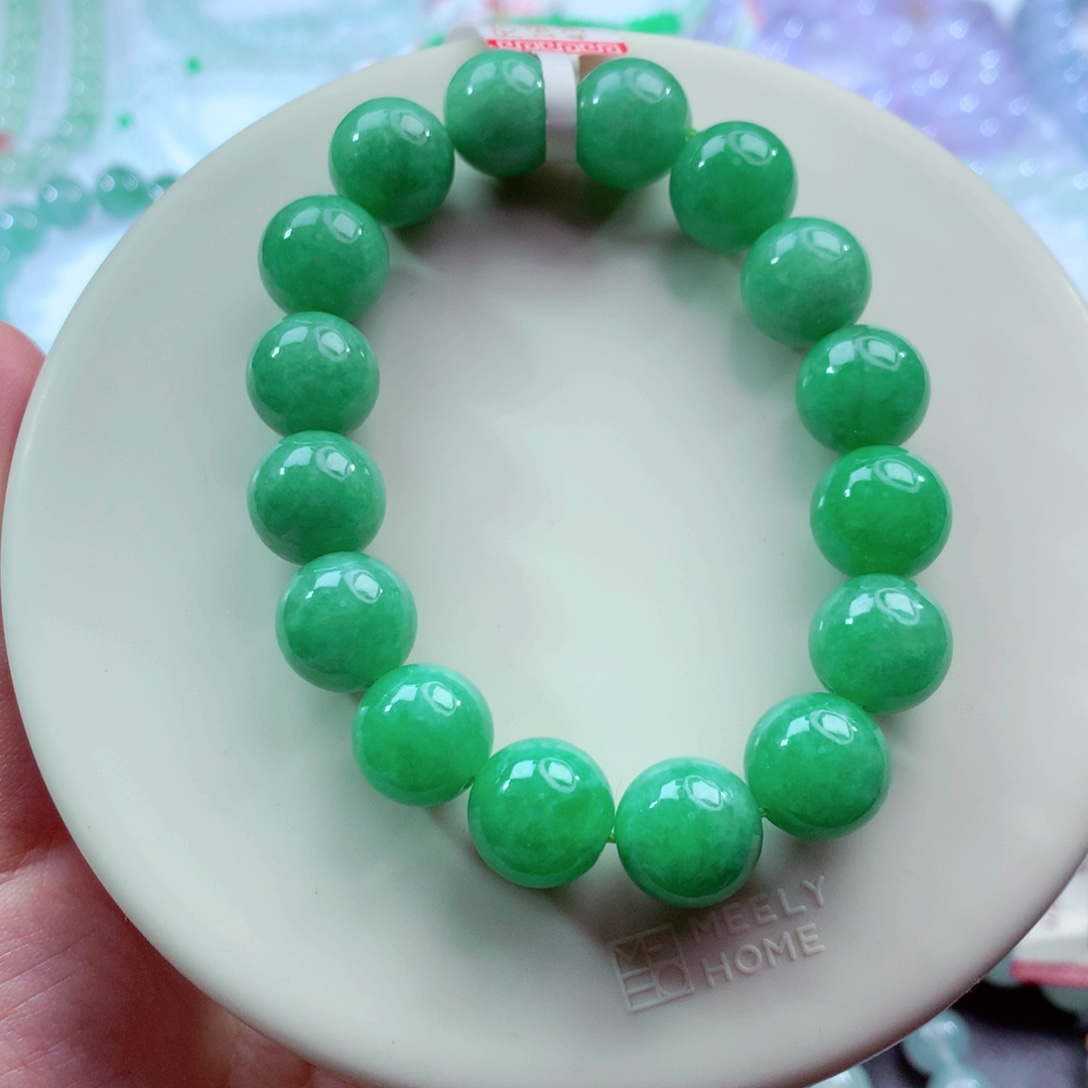 翡翠未镶嵌手链卡12.4