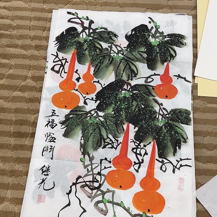 国画花鸟的翅膀和翅膀是70.45