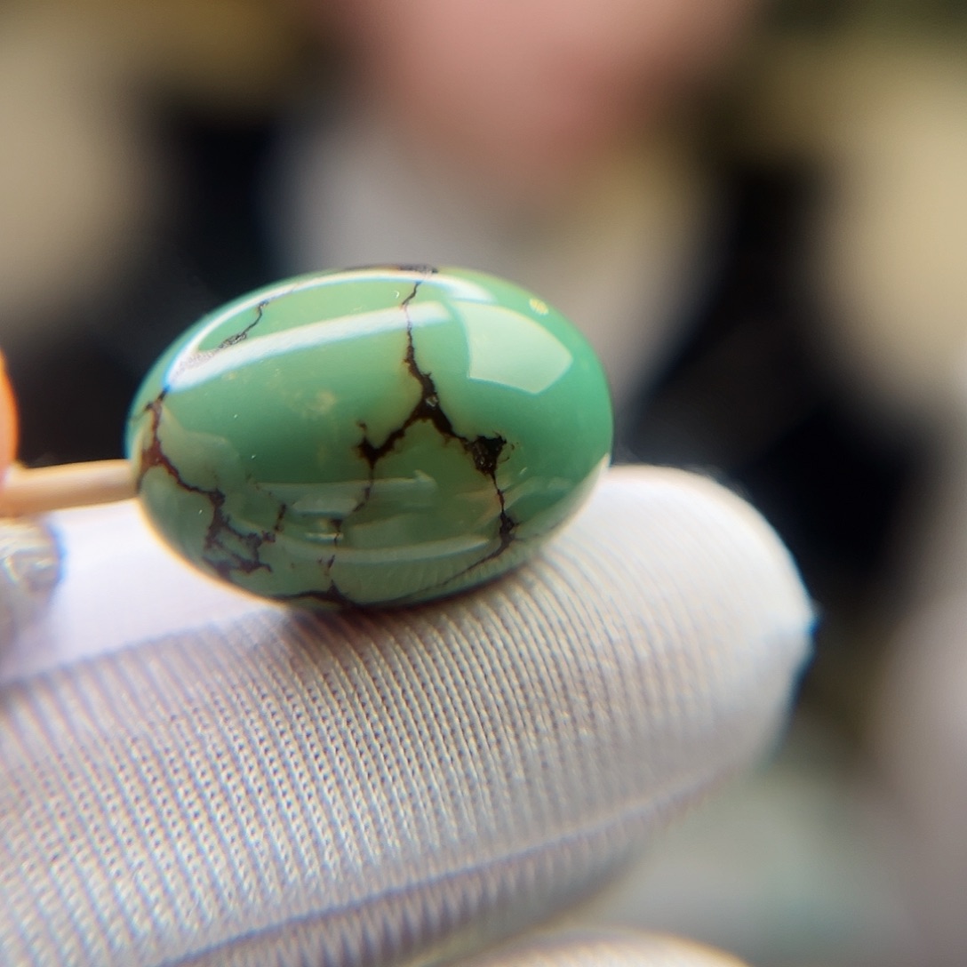 绿松石珠宝奇石未镶嵌13.9x19.5