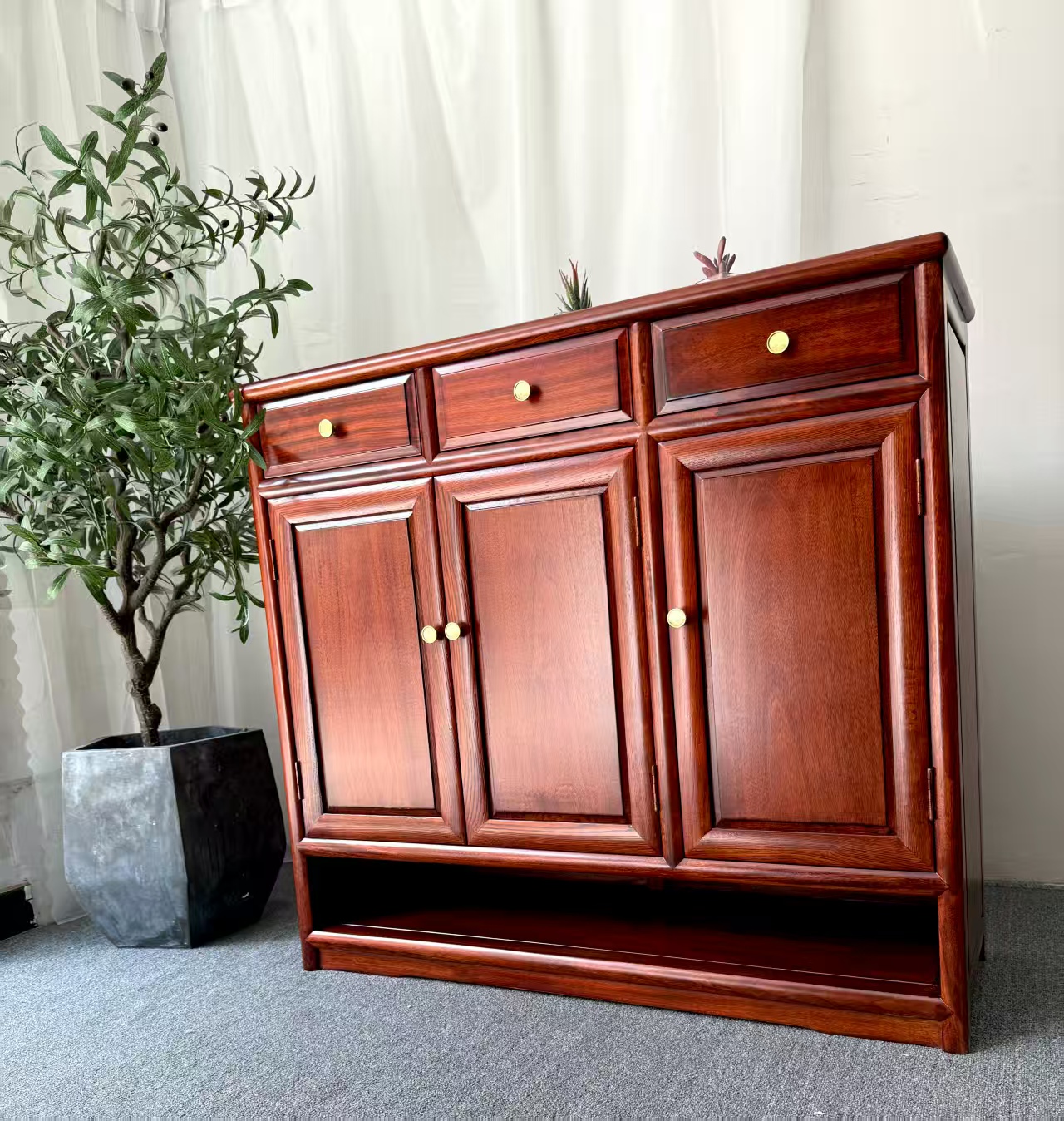 三门客厅素面鞋柜柜门柜子收纳柜储物柜宽108深度40高98家用简约