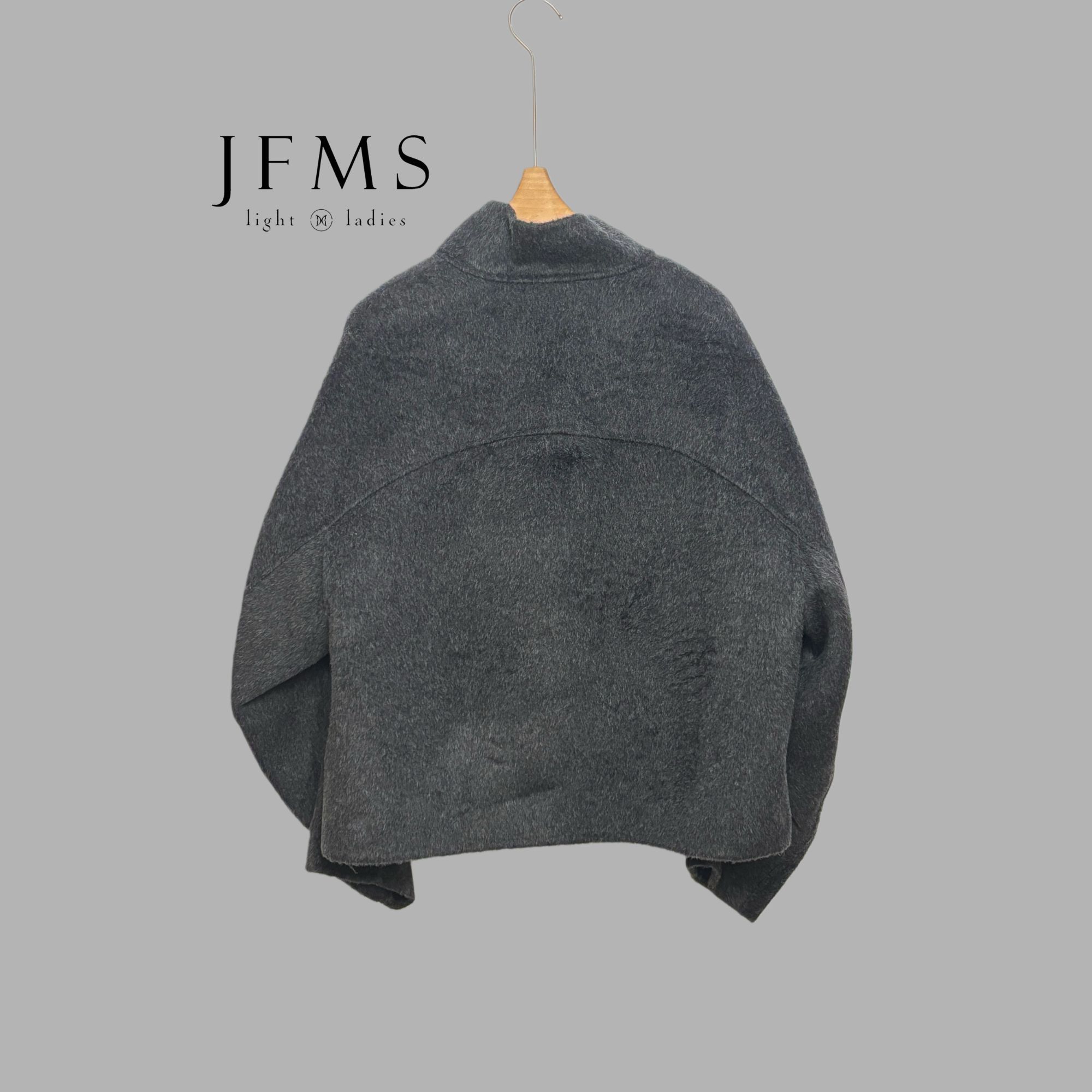 JFMS羊毛极简气质毛衣时尚针织衫女2025款春秋内搭打底上衣M335