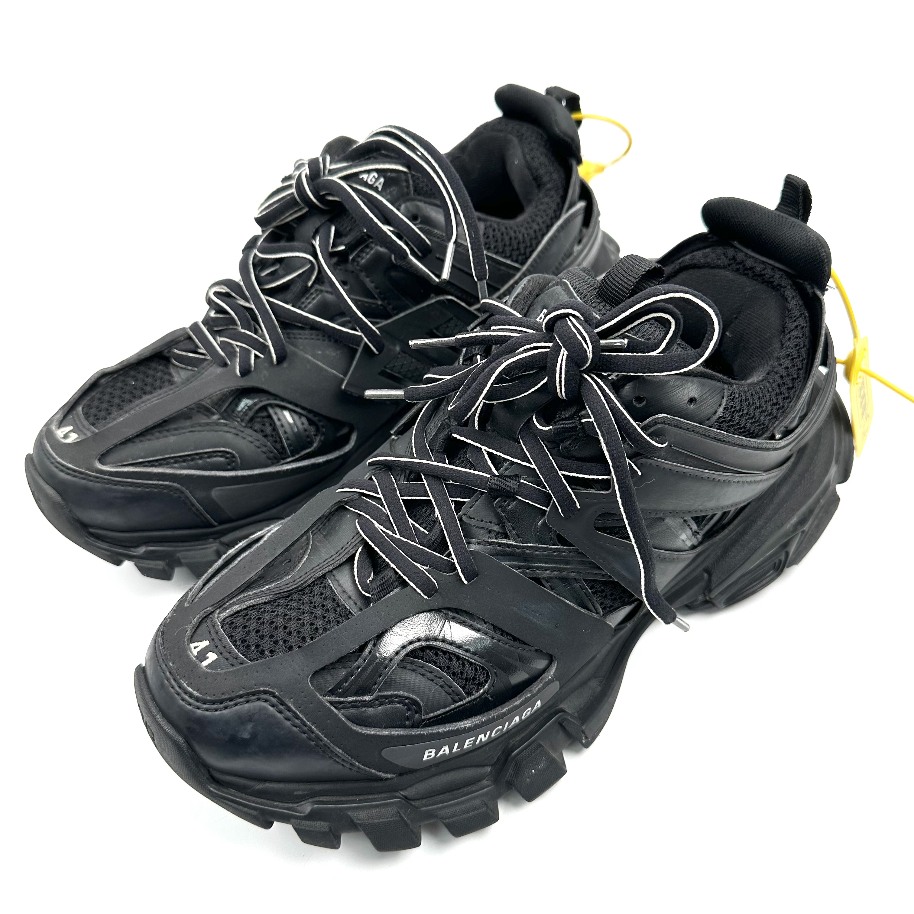 99新 Balenciaga/巴黎世家 41码 黑色Track 1.0老爹鞋 bl0052