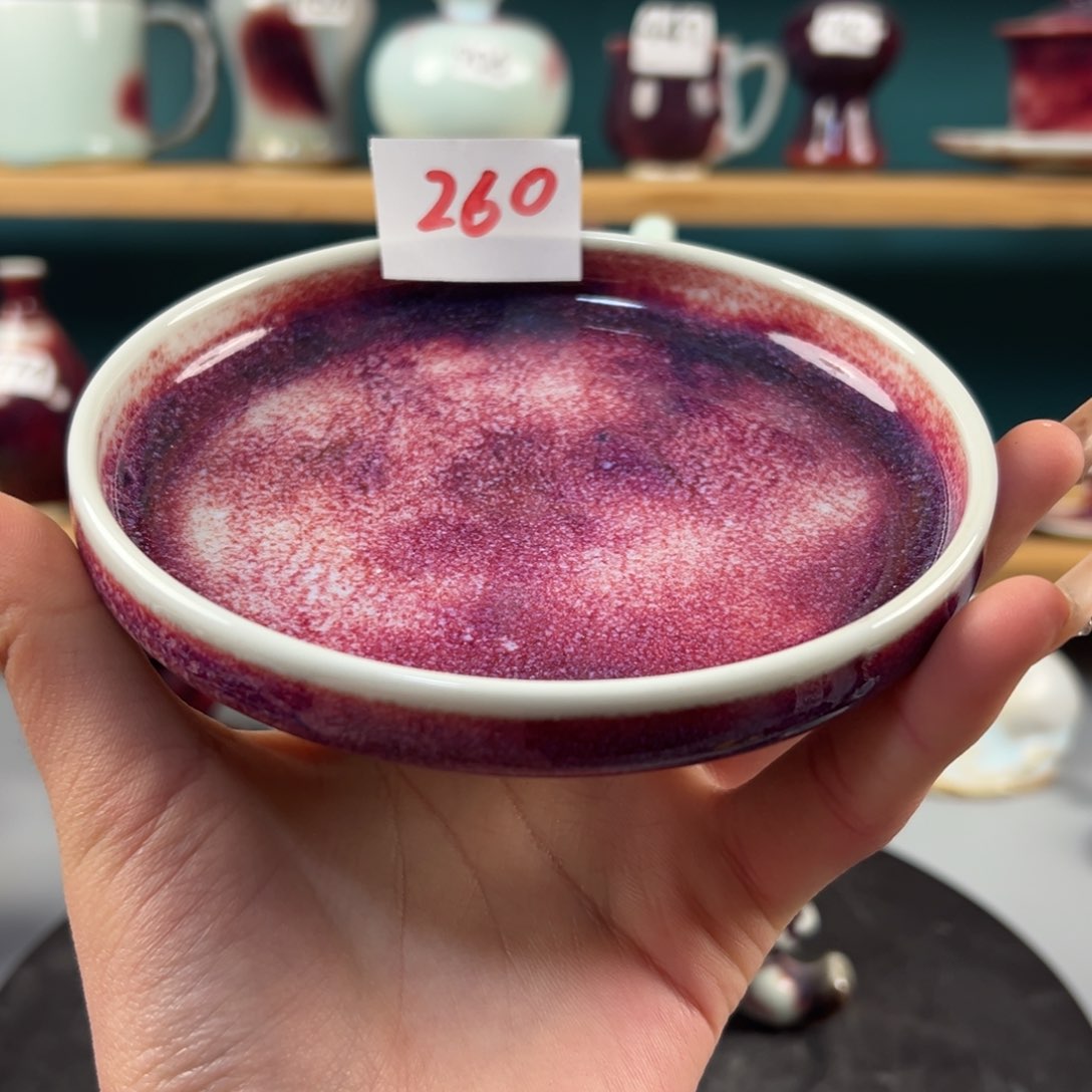 瓷片全品无暇小杯垫纯手工