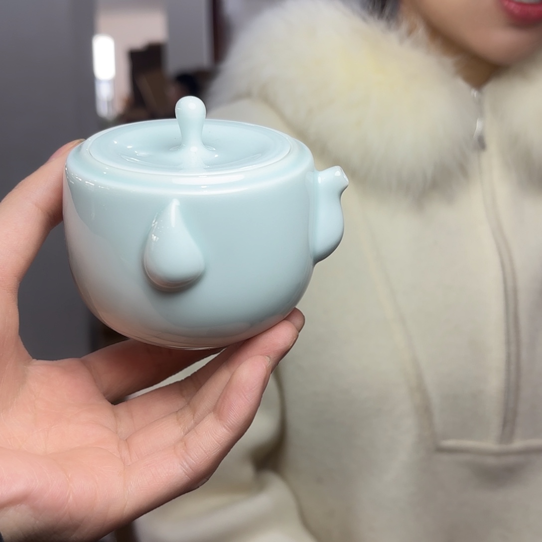 龙泉云间青瓷小米茶器