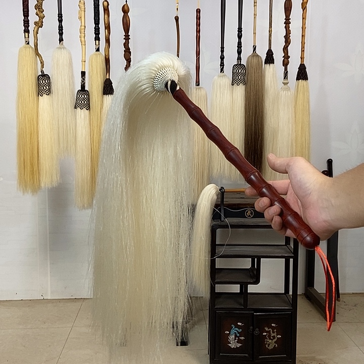 纯手工制作马尾拂尘