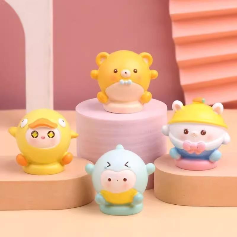 儿童石膏娃娃蛋仔派对公仔涂色娃娃彩绘涂鸦diy绘画白胚立体白坯