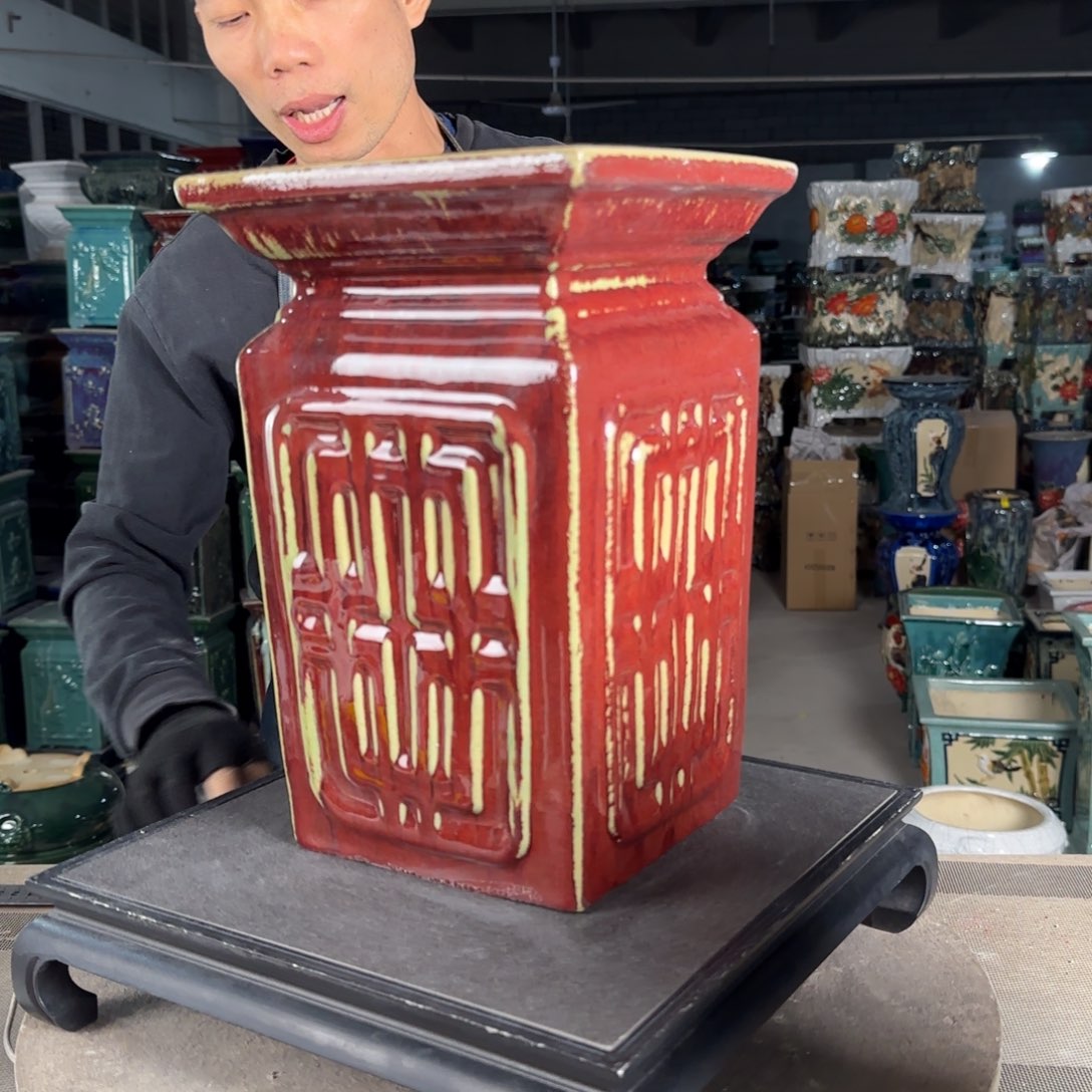 一风堂石湾花盆。微瑕