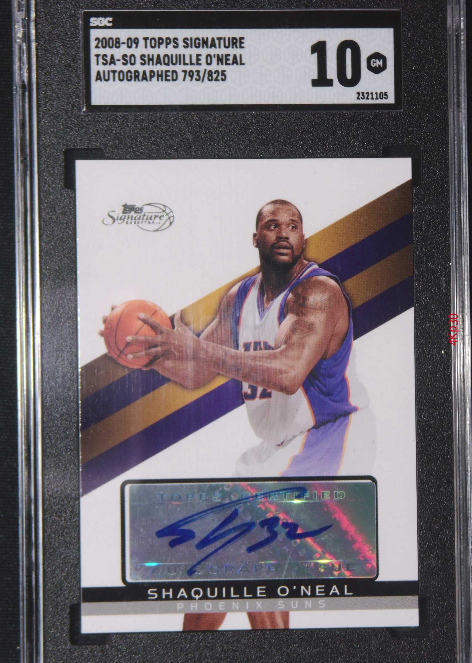 【直播开价】奥尼尔 sgc评级 签字  亲笔签名 球星卡包邮