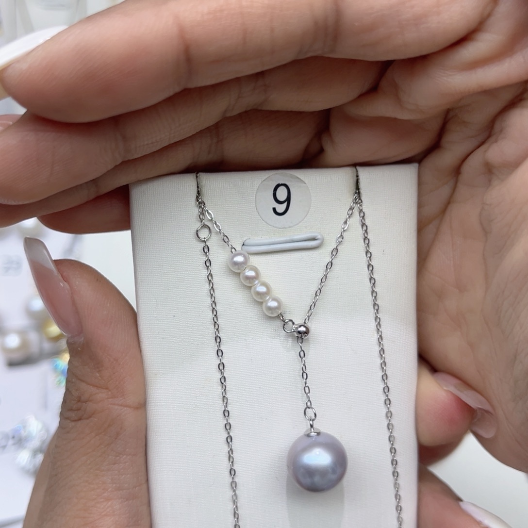 l***n淡水珍珠戒指银S925镶嵌