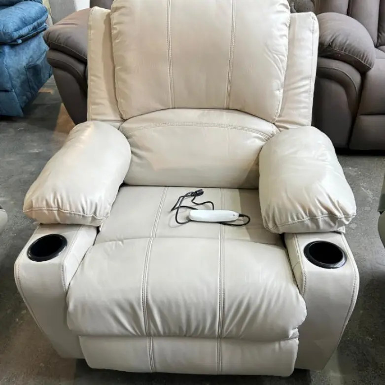 JW太空船手动功能沙发皮制高级带电动按摩加热懒人沙发