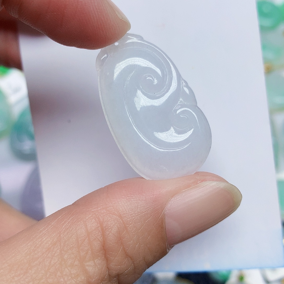 翡翠未镶嵌颈饰346789