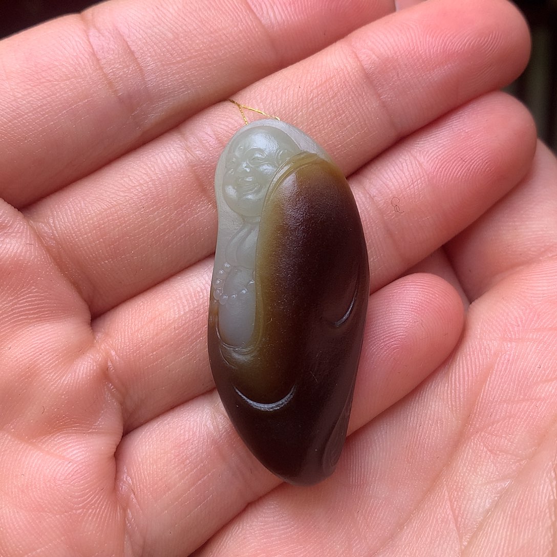 和田玉未镶嵌挂件