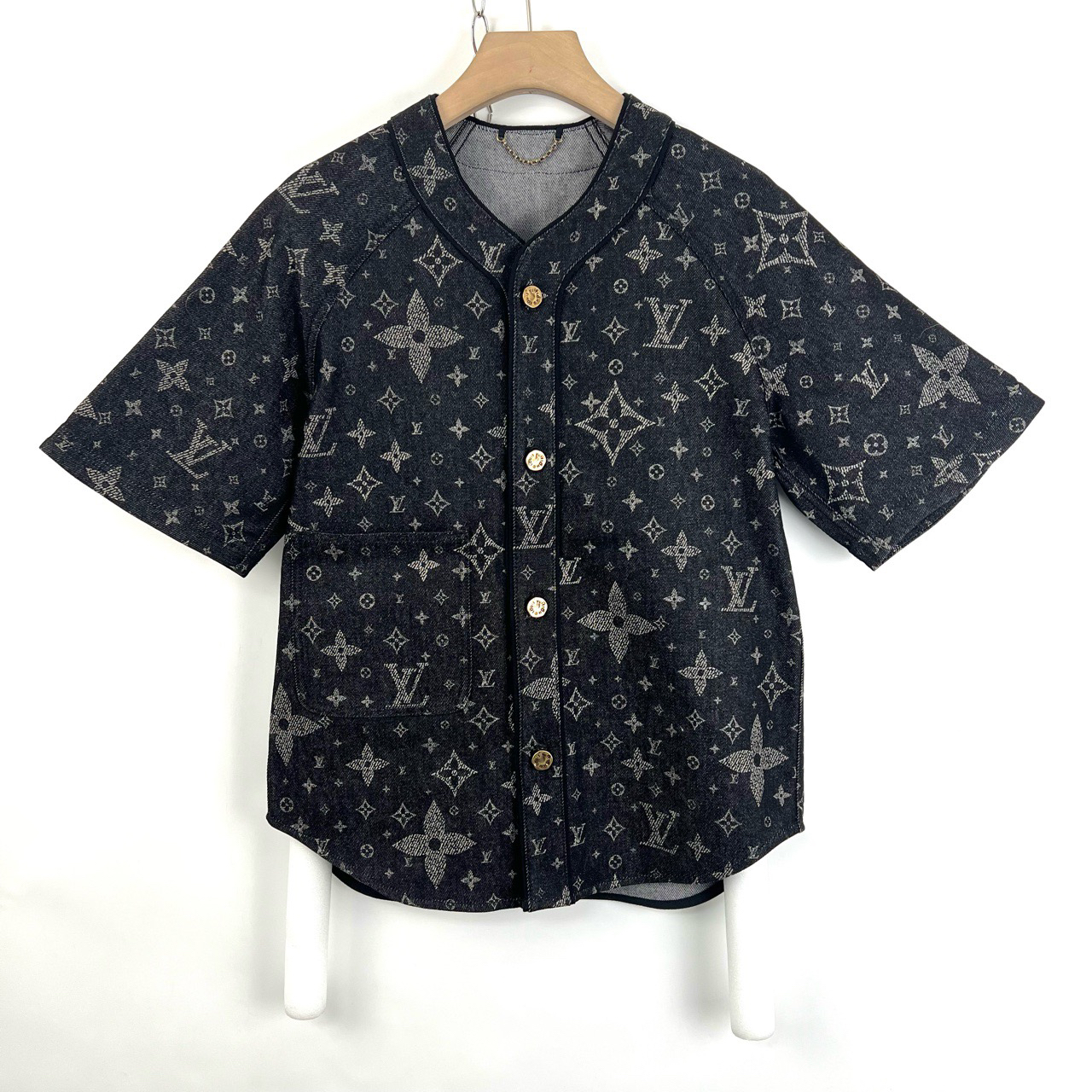 全新未使用 LouisVuitton/路易威登 xs码满天星满印牛仔外套05469