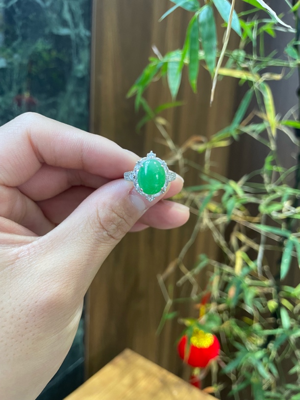 011902-天然翡翠a货戒指