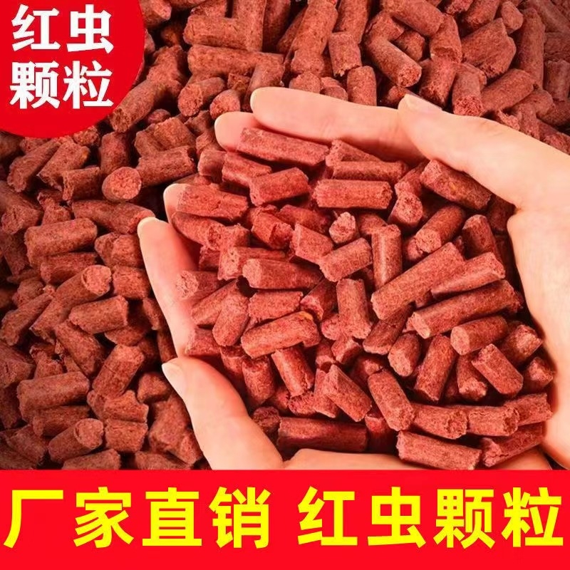 红虫腥香蚯蚓颗粒野钓黑坑打窝颗粒鱼饲料鲫鱼鲤鱼草鱼饵料底窝料
