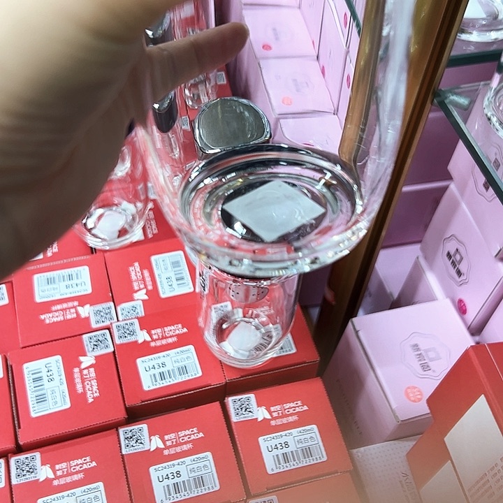 水晶玻璃盖子款单层玻璃鹅蛋本色5005007717