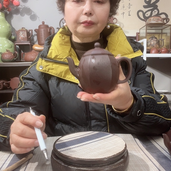 紫泥茶壶原矿紫砂壶