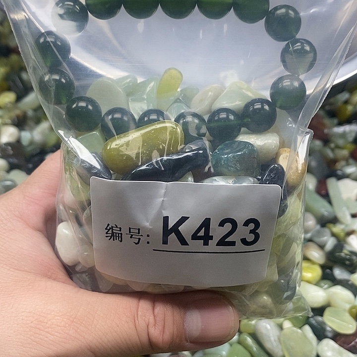 岫玉鱼缸石未镶嵌