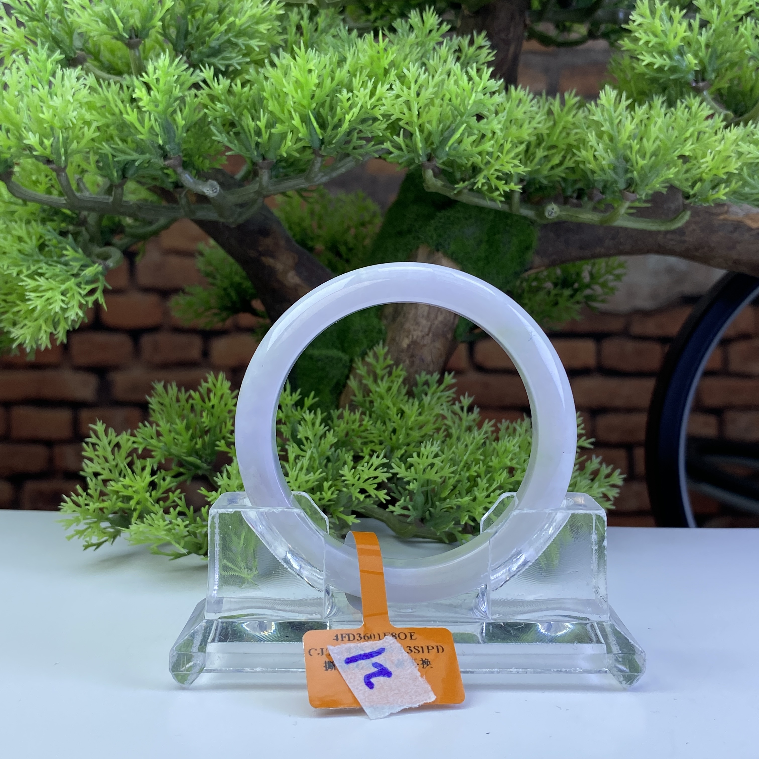 56.5【刀客砍价王】妮妮-天然缅甸A货翡翠手镯 K21