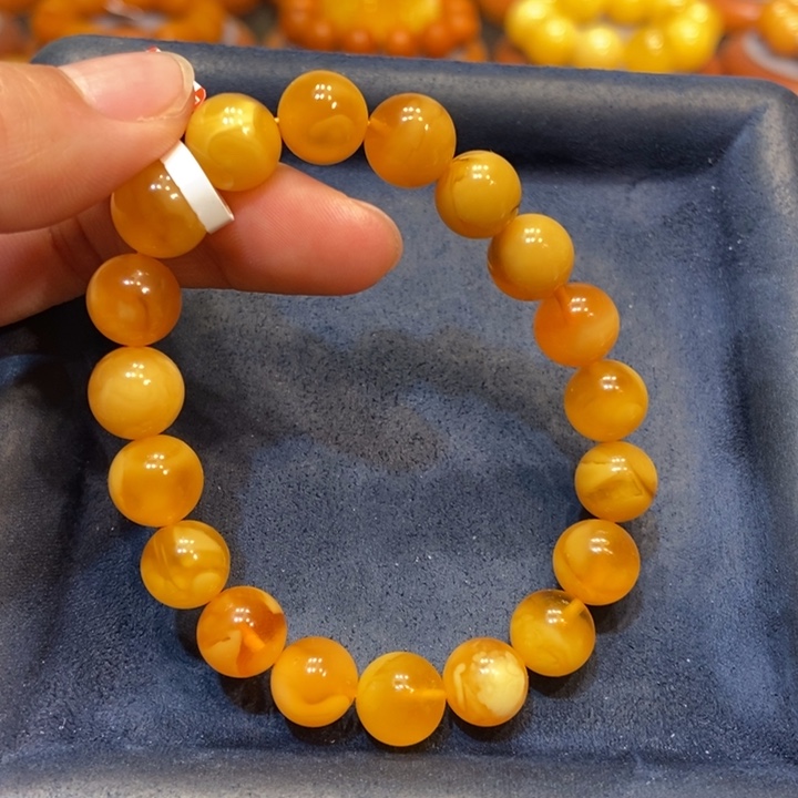 琥珀手链未镶嵌蜜蜡