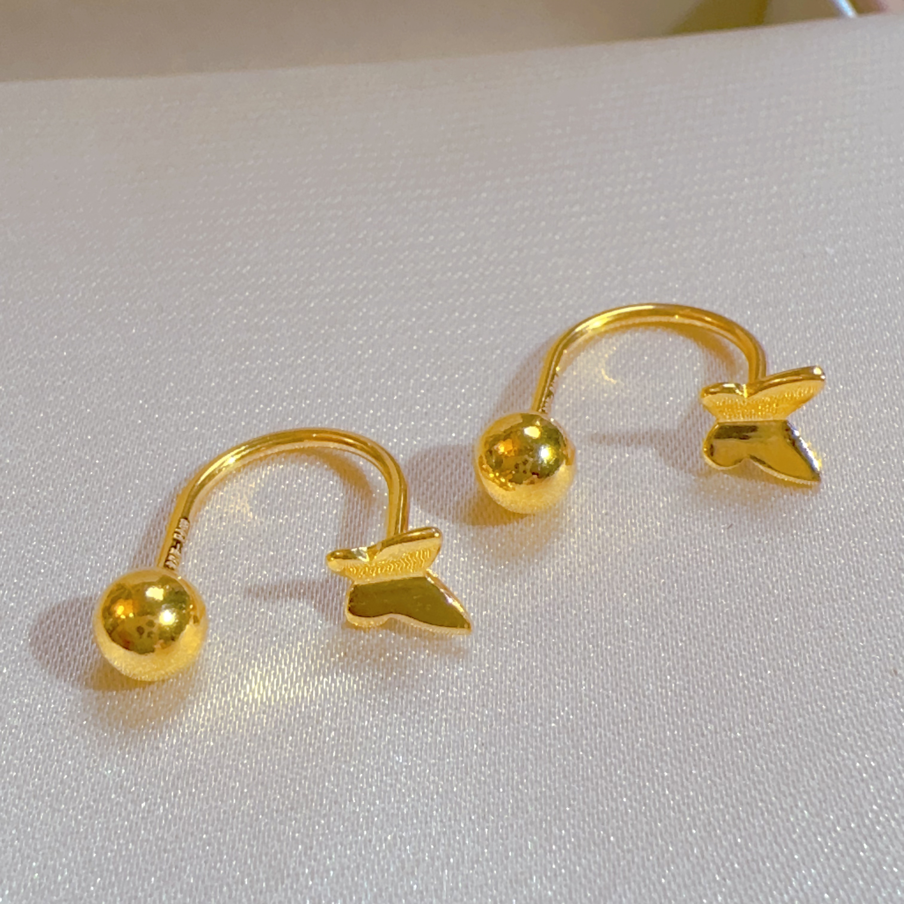 足金999时尚耳饰1.68g