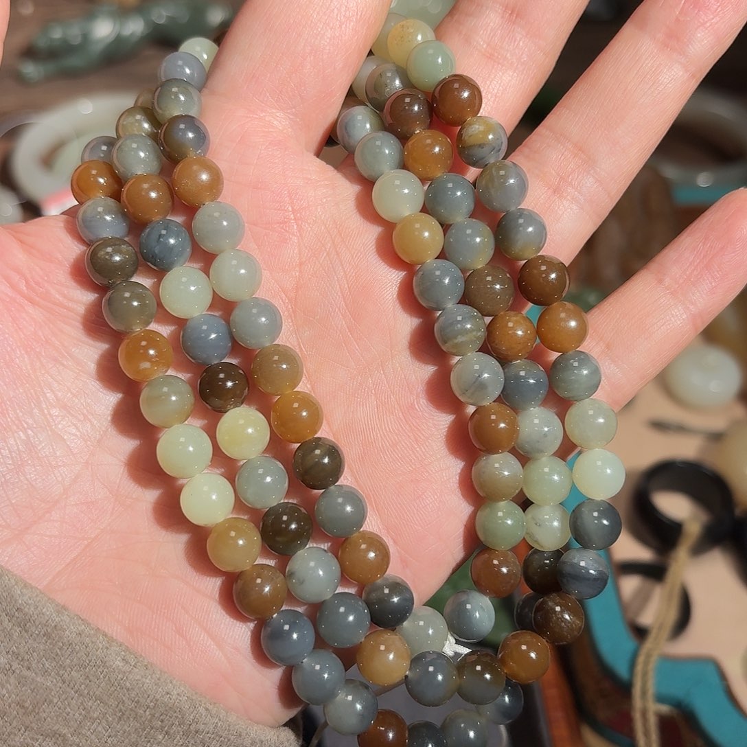 和田玉手串未镶嵌