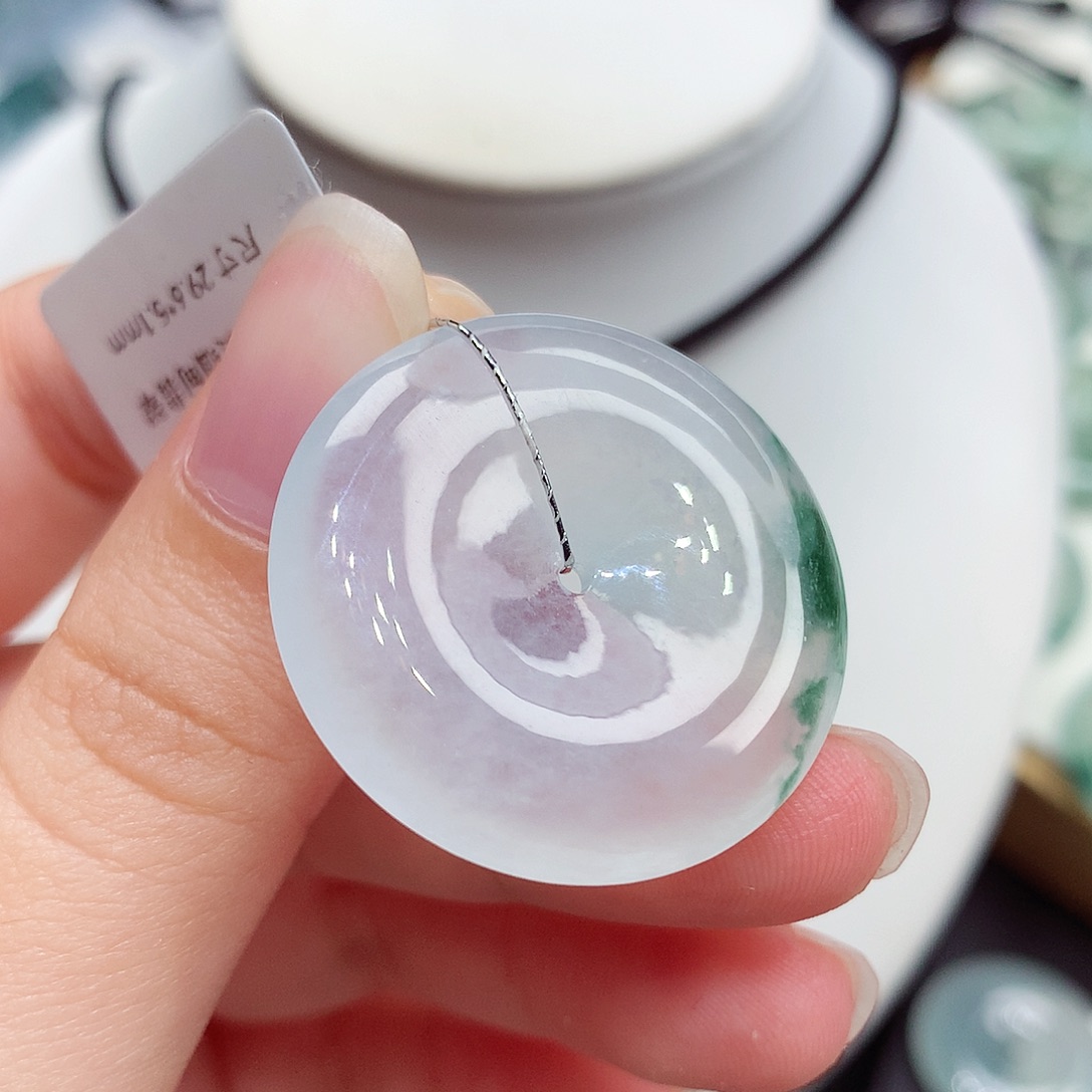 颈饰未镶嵌翡翠翡翠95，29.6/5.1