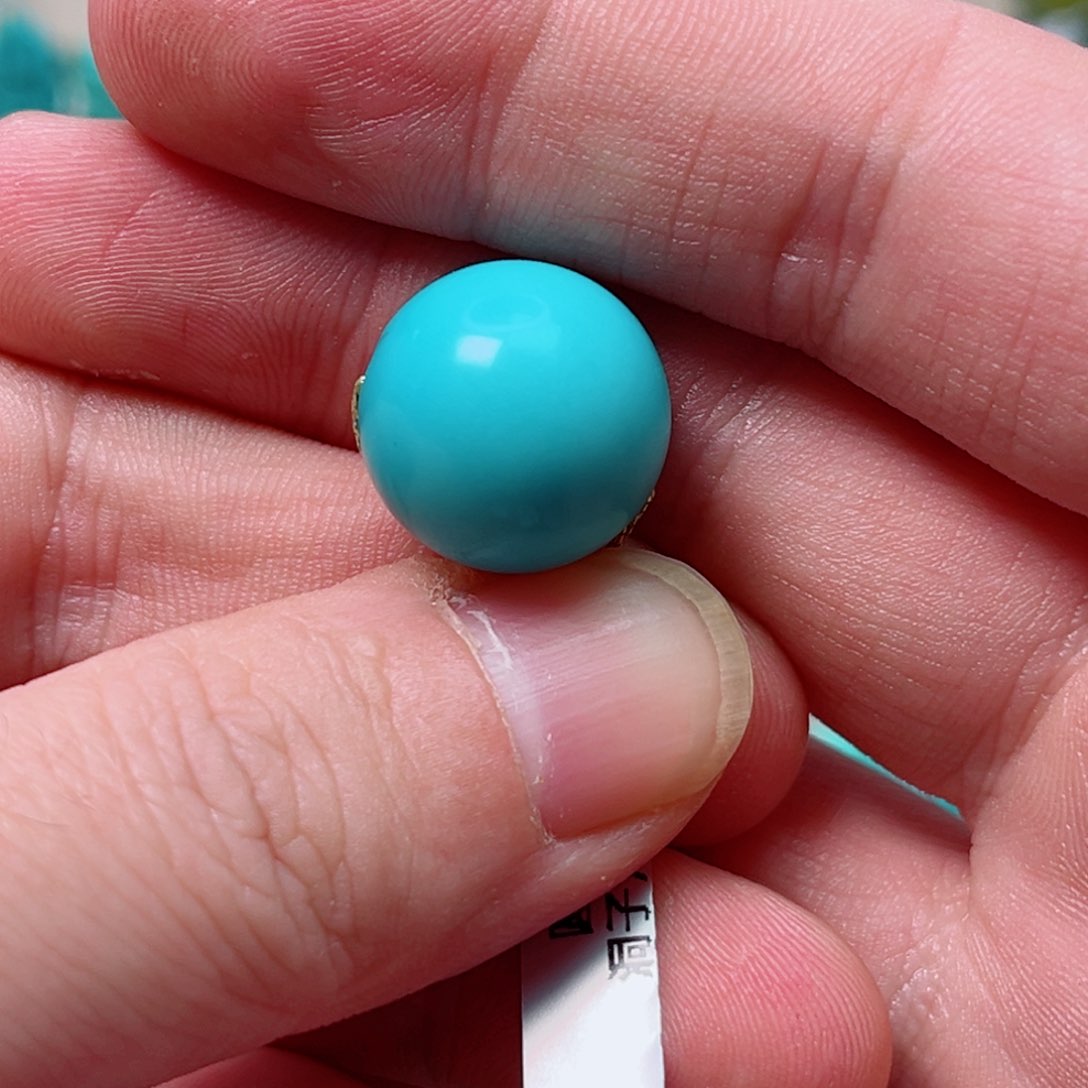 绿松石15.9圆珠未镶嵌