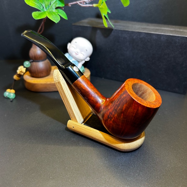 意大利马仕石楠木手工烟斗3A级螃蟹标3mm