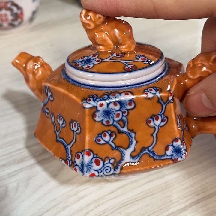 瓷片景德镇陶瓷，红