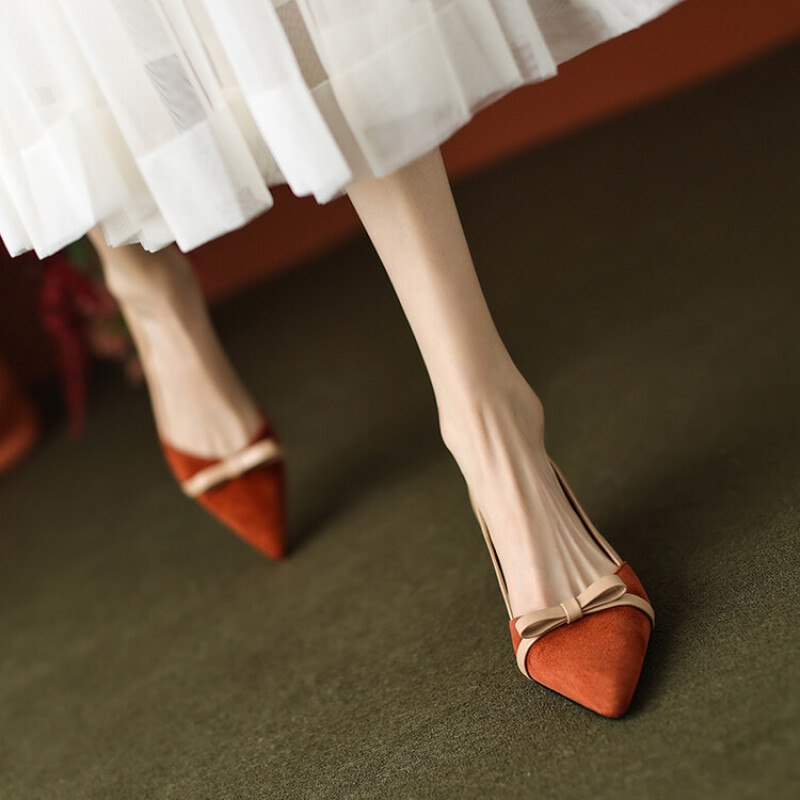 【工厂断码福利现货】羊皮高跟鞋3266