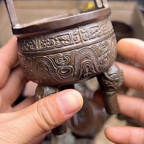 铜制工艺把玩摆件