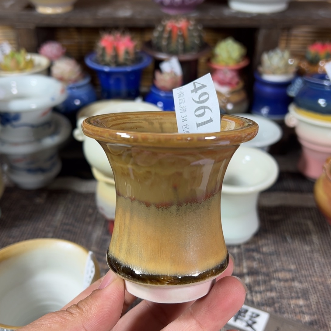 红陶景德镇手工花盆