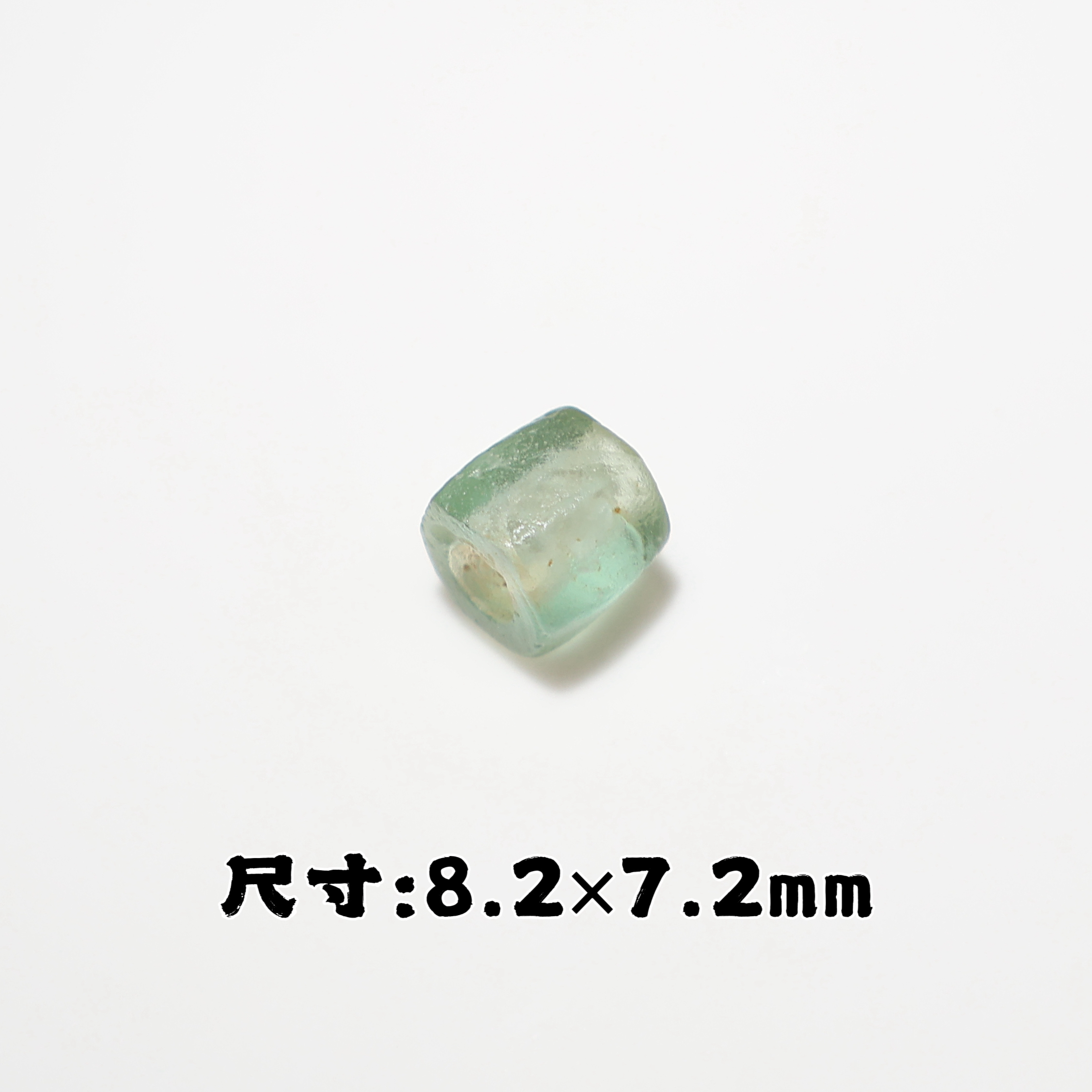清新天蓝色古罗马琉璃多楞珠