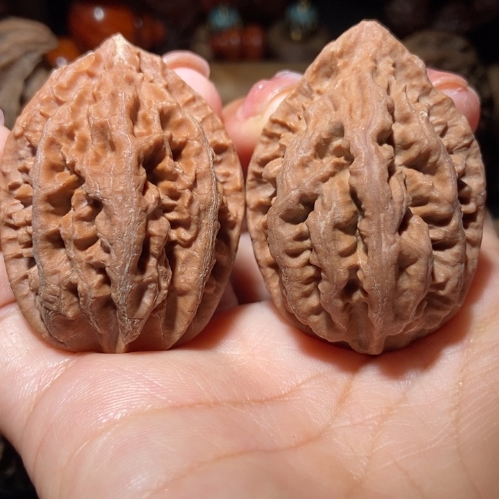 把件文玩核桃东北楸子小雪44