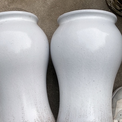 【闪购商品】紫砂花盆高28口15一对