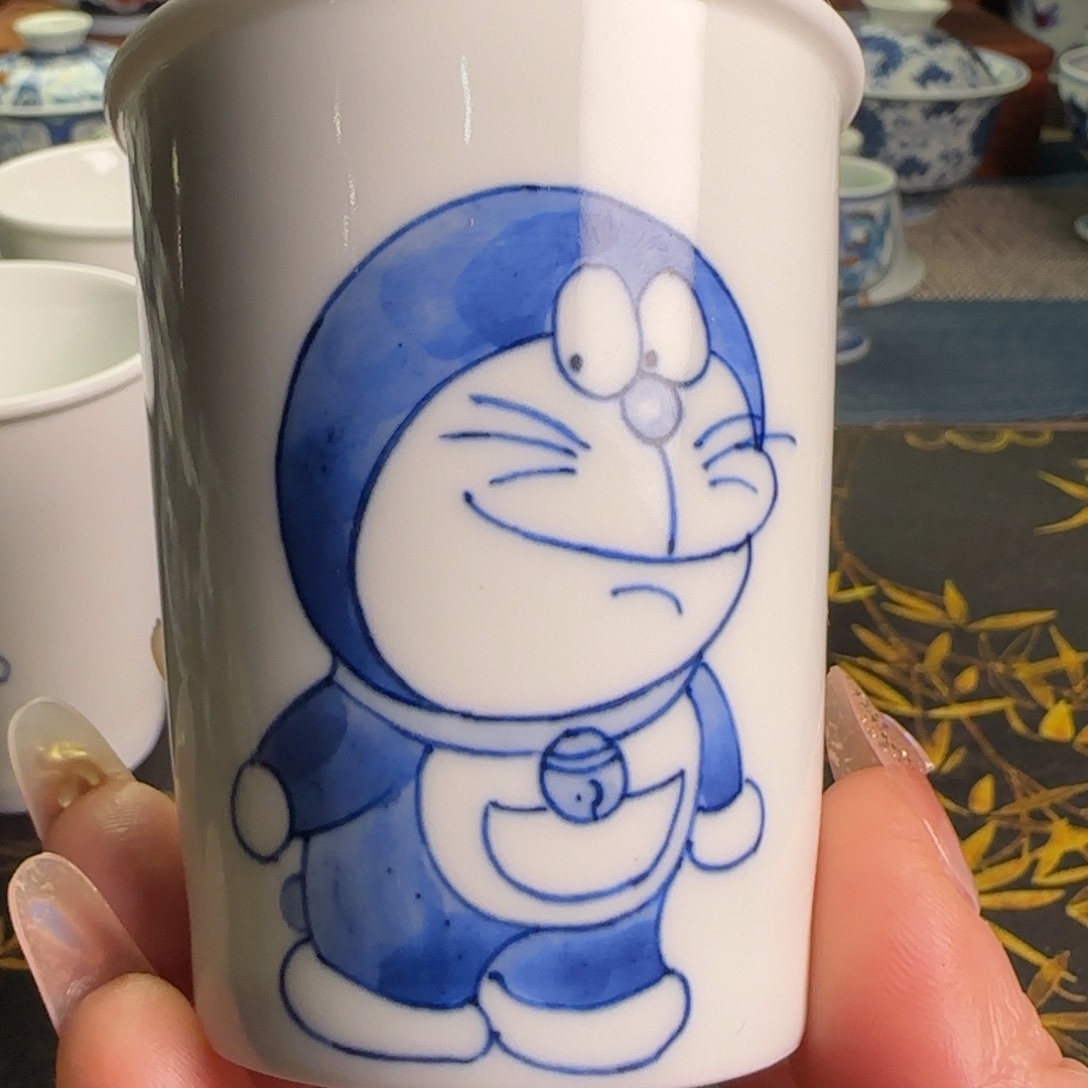 瓷片哆啦可乐杯一件