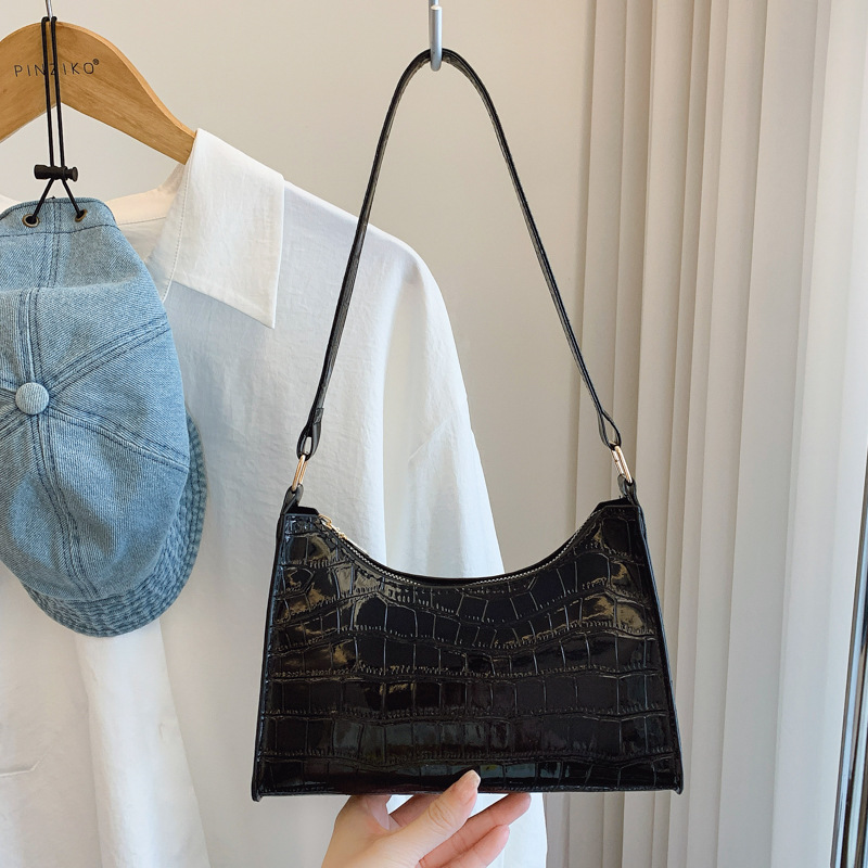 时尚纯色甜美风休闲单肩包