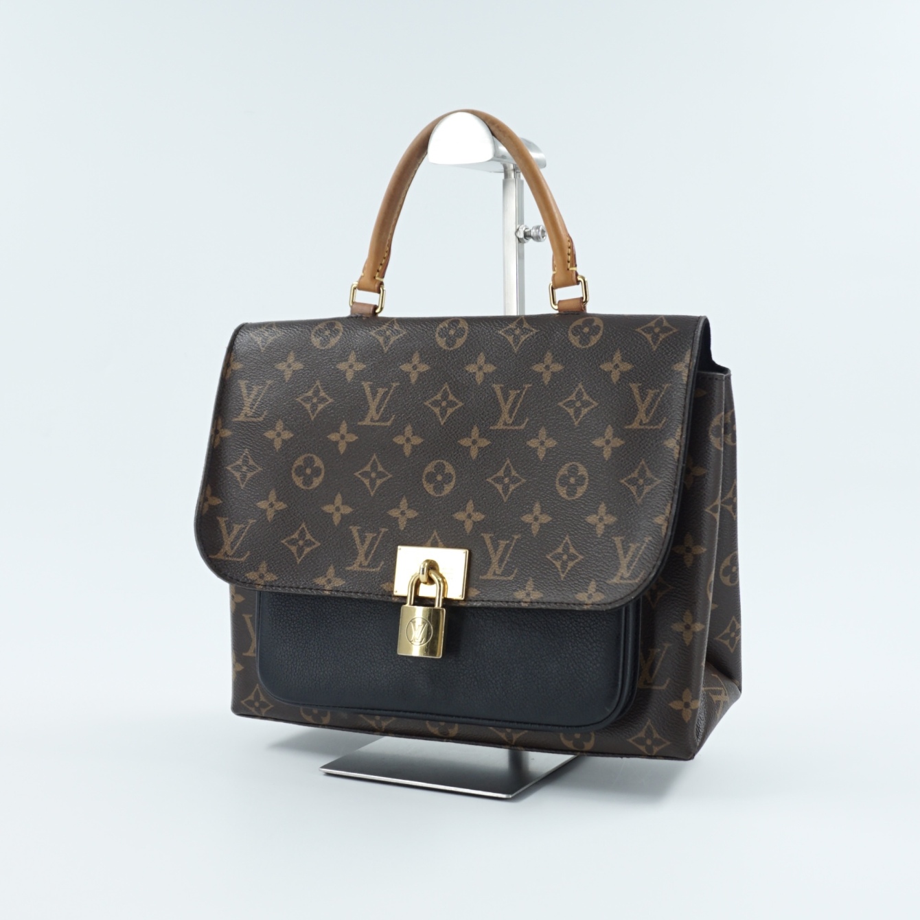 95新 LouisVuitton/路易威登 二手老花锁头邮差手提包K38149