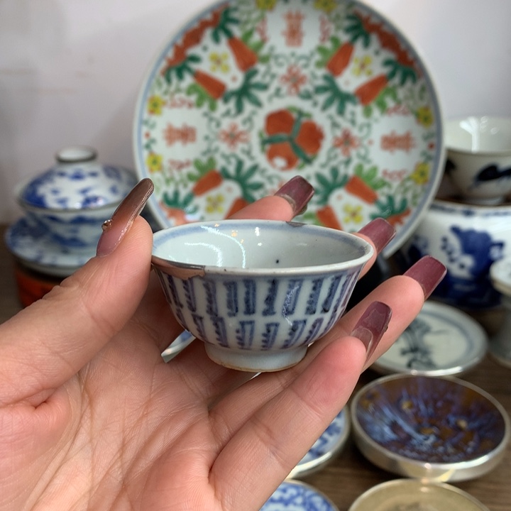 壶承莲*现代纯手工手绘的主人杯