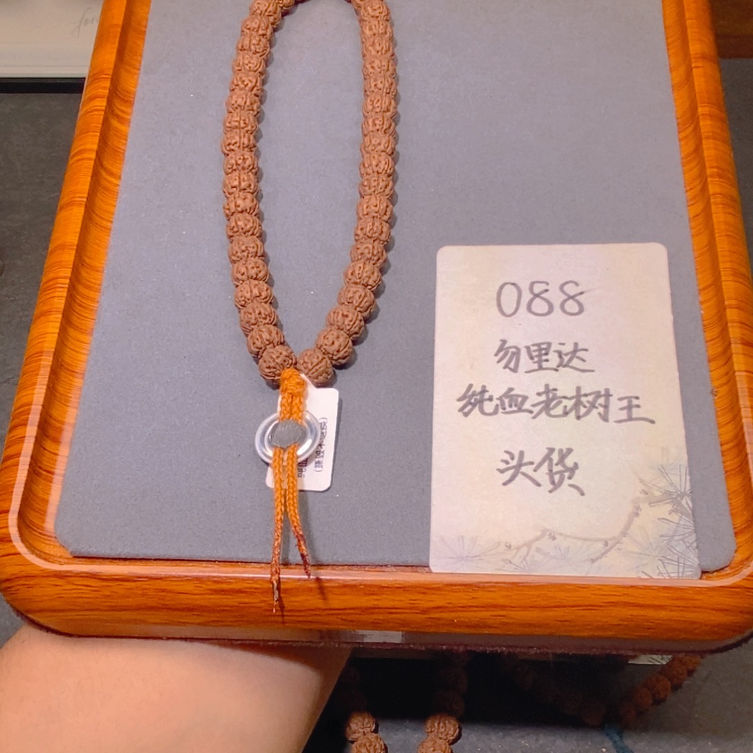 手串金刚菩提088头货勿里达纯血老树王9.6
