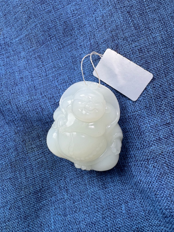 和田玉白玉佛公挂件羊脂玉男士挂坠女士挂坠