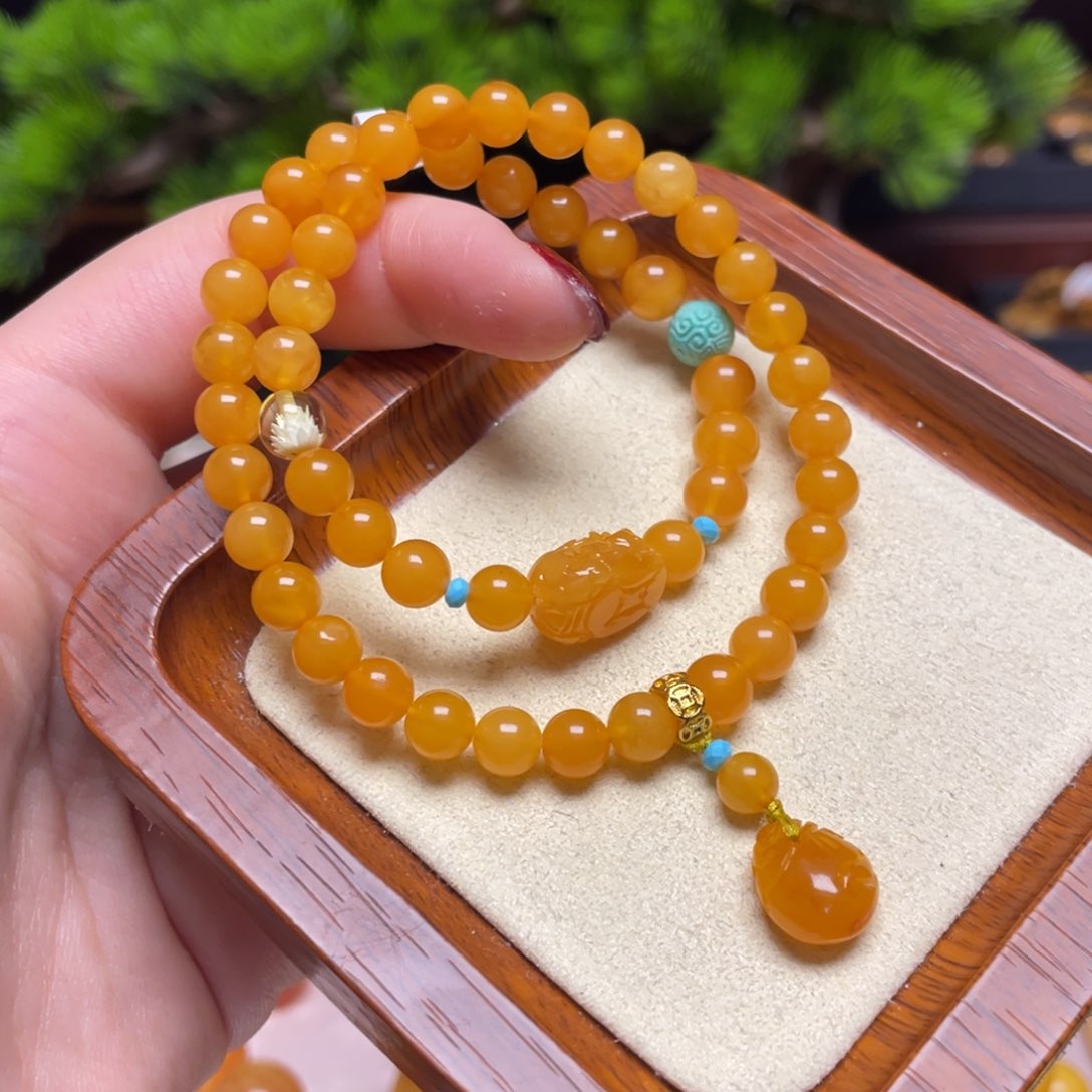 蜜蜡手链未镶嵌手串